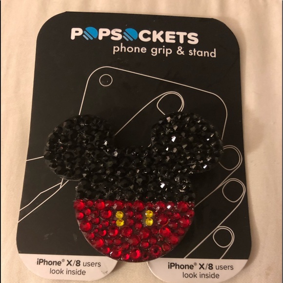 popsocket Accessories - Phone Popsocket w/Swarovski & Mickey Mouse